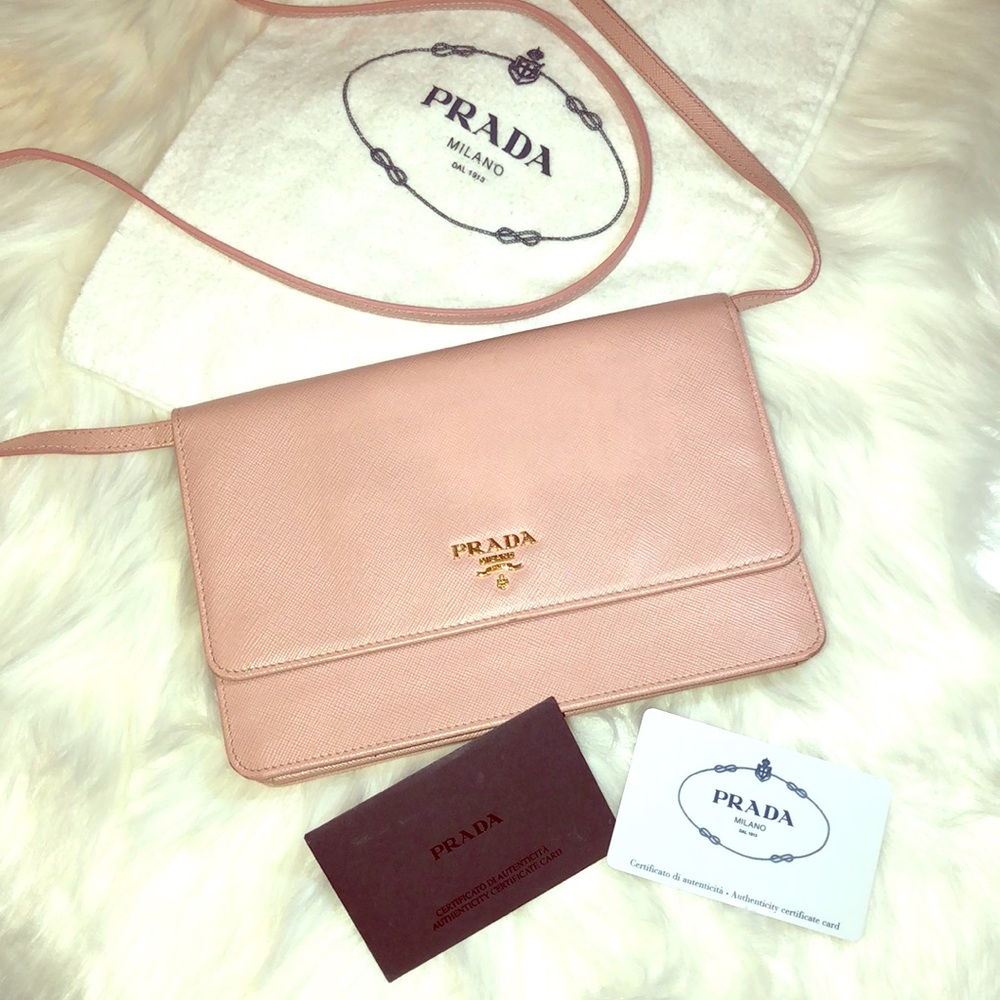 Prada crossbody/ WOC wallet on chain.